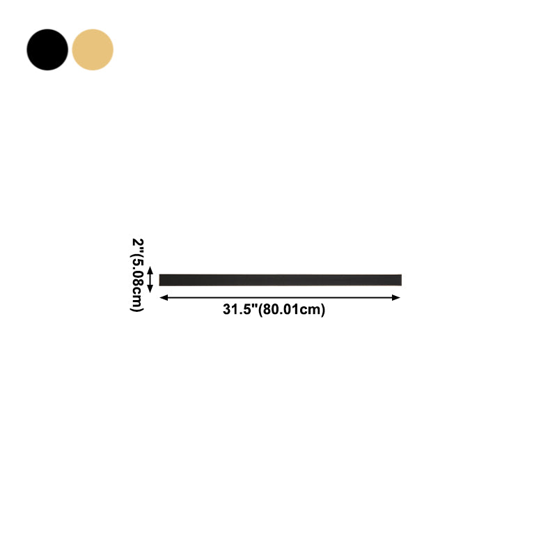 1 Light Metal Wall Light Modern Style Linear Shape Wall Sconce