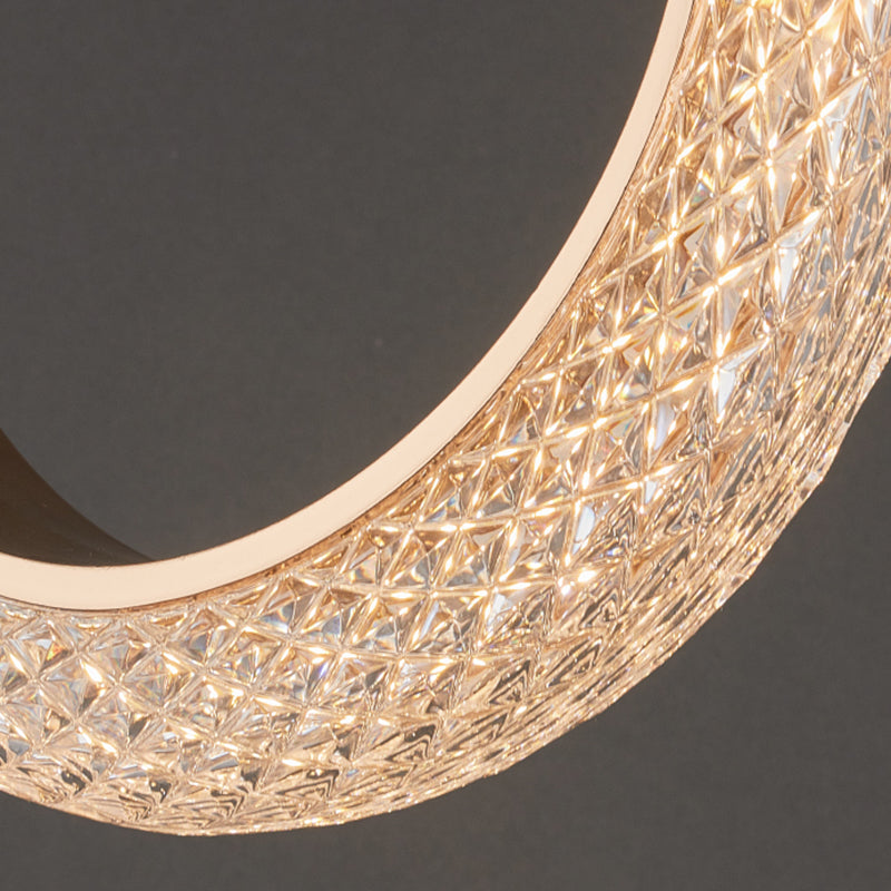 Acrylique Pendentif suspendu de suspension à la lumière de la lumière 1-Light pour chambre à coucher