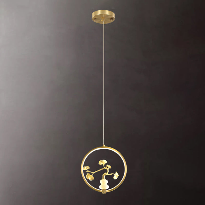 Kit de lampe suspendue en marbre moderne à 1 light