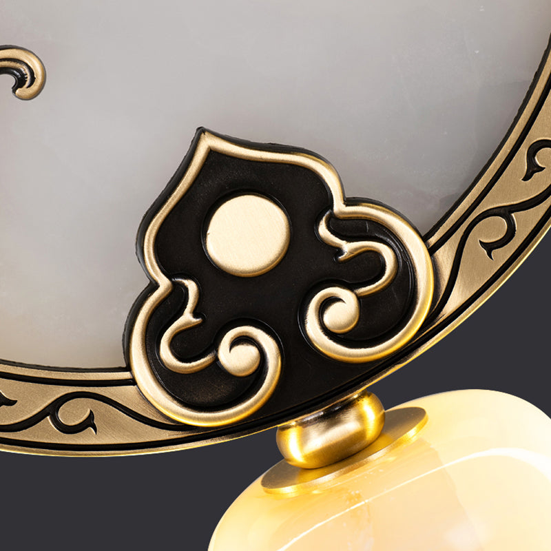 Kit de lampe suspendue en marbre moderne à 1 light