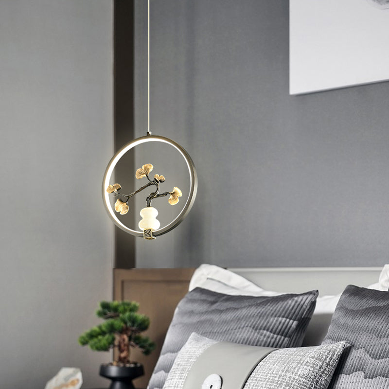 Kit de lampe suspendue en marbre moderne à 1 light