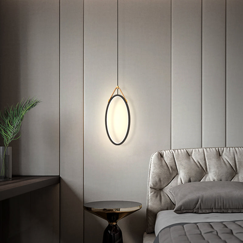Kit de lumière suspendue linéaire moderne en métal 1-Light Pendant Light pour la chambre
