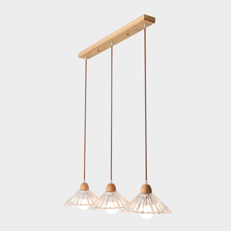 Pendre nordique moderne en bois suspendu plafond plafond pour salle à manger
