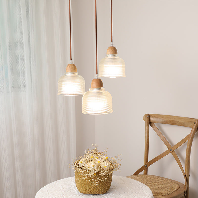 Pendre nordique moderne en bois suspendu plafond plafond pour salle à manger