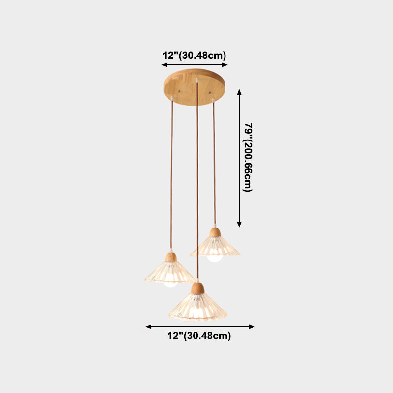 Pendre nordique moderne en bois suspendu plafond plafond pour salle à manger