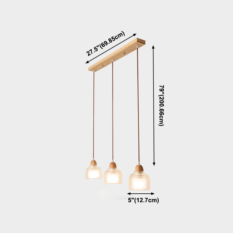 Pendre nordique moderne en bois suspendu plafond plafond pour salle à manger
