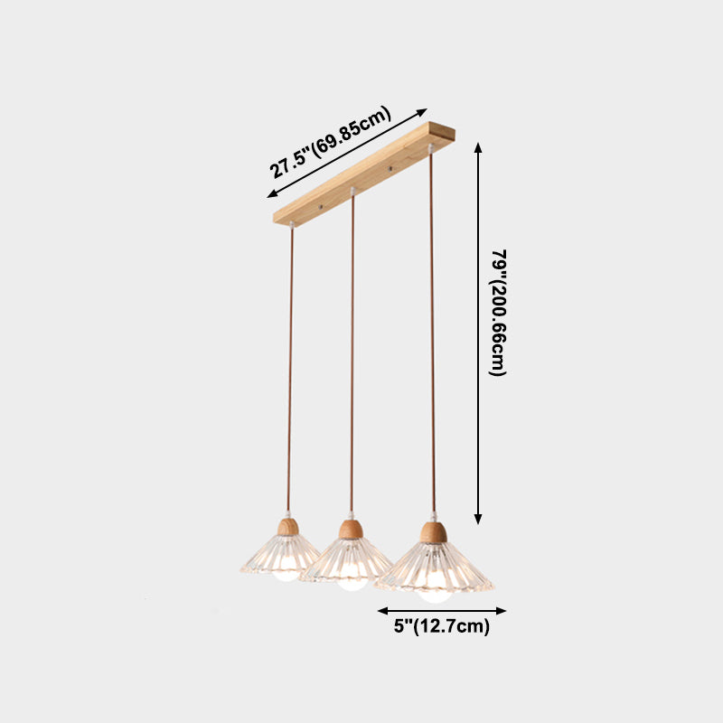 Pendre nordique moderne en bois suspendu plafond plafond pour salle à manger