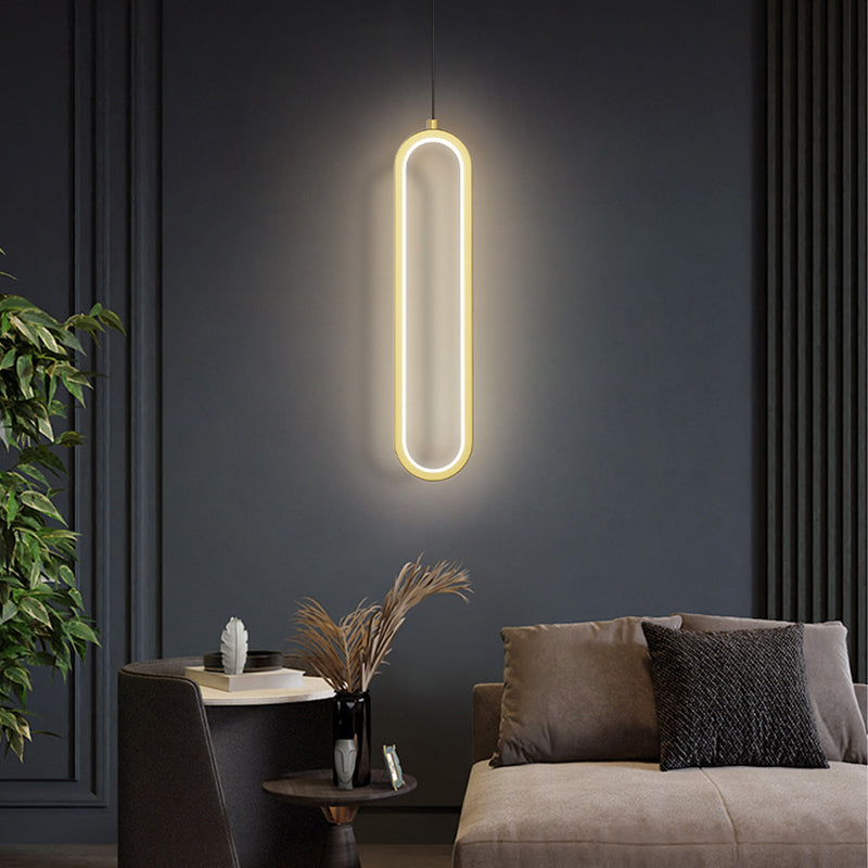 1-Light Wrought Iron Lighting Fixture Minimalism Pendant Light Kit for Bedroom