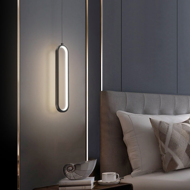 1-Light Wrought Iron Lighting Fixture Minimalism Pendant Light Kit for Bedroom