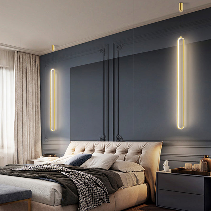 1-Light Wrought Iron Lighting Fixture Minimalism Pendant Light Kit for Bedroom