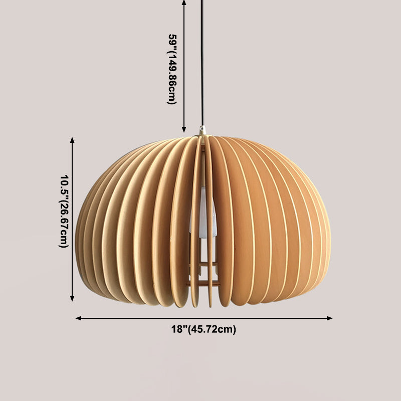 Bois Nordique Pendre moderne Light 1-Light Plafond Plafond pour salle à manger