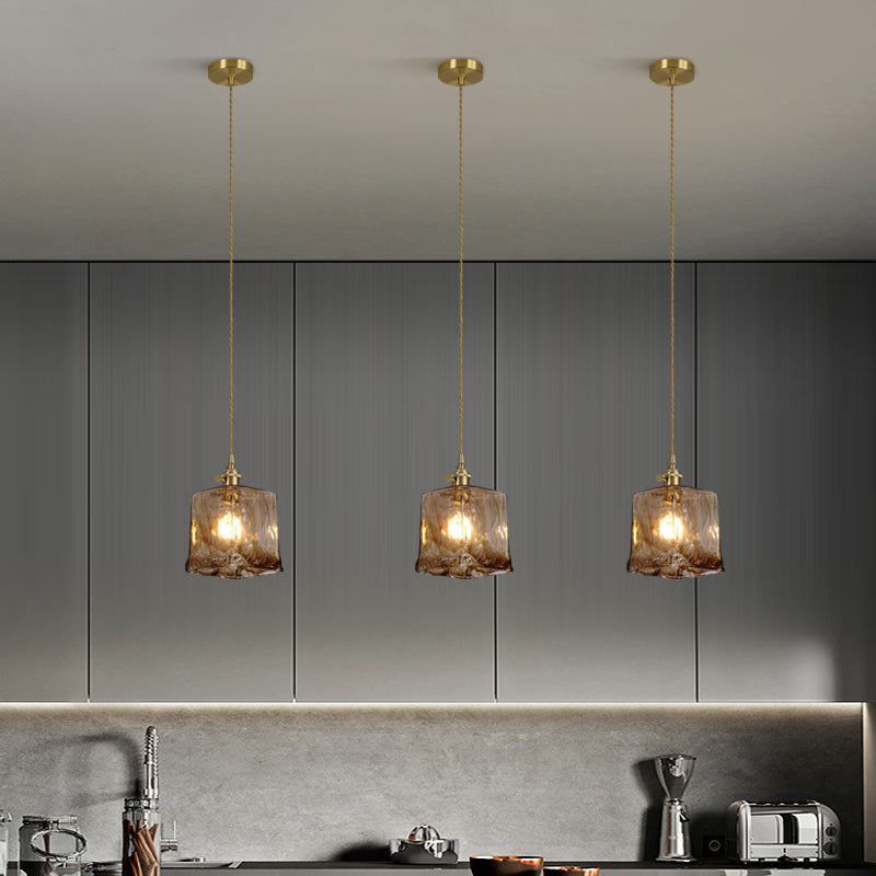 Kit de lampe suspendue en cuivre moderne