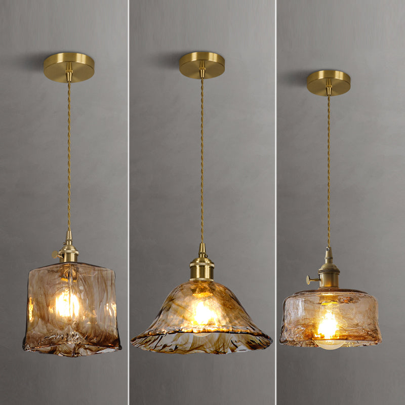 Kit de lampe suspendue en cuivre moderne