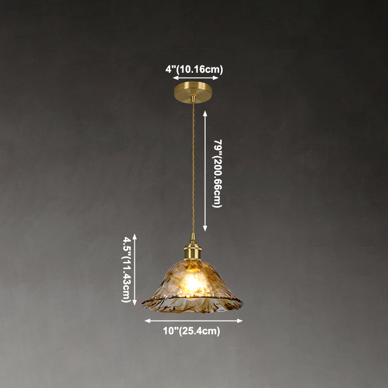 Kit de lampe suspendue en cuivre moderne