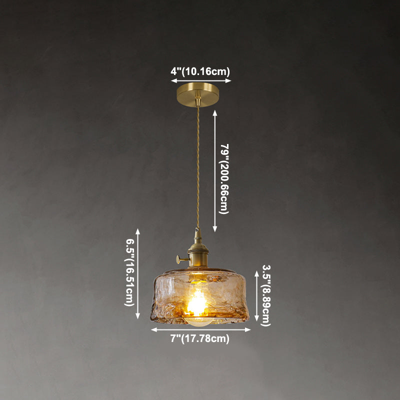 Kit de lampe suspendue en cuivre moderne