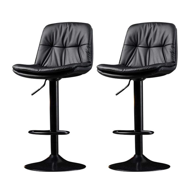 Taburete de Bar giratorio ajustable para interiores, taburete con respaldo y reposapiés, taburete para mostrador