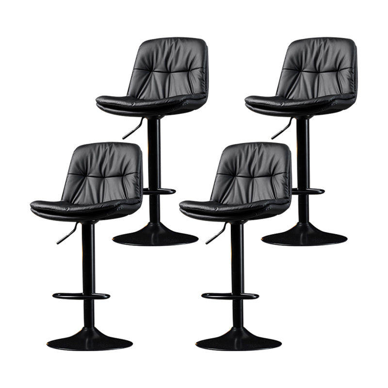 Taburete de Bar giratorio ajustable para interiores, taburete con respaldo y reposapiés, taburete para mostrador