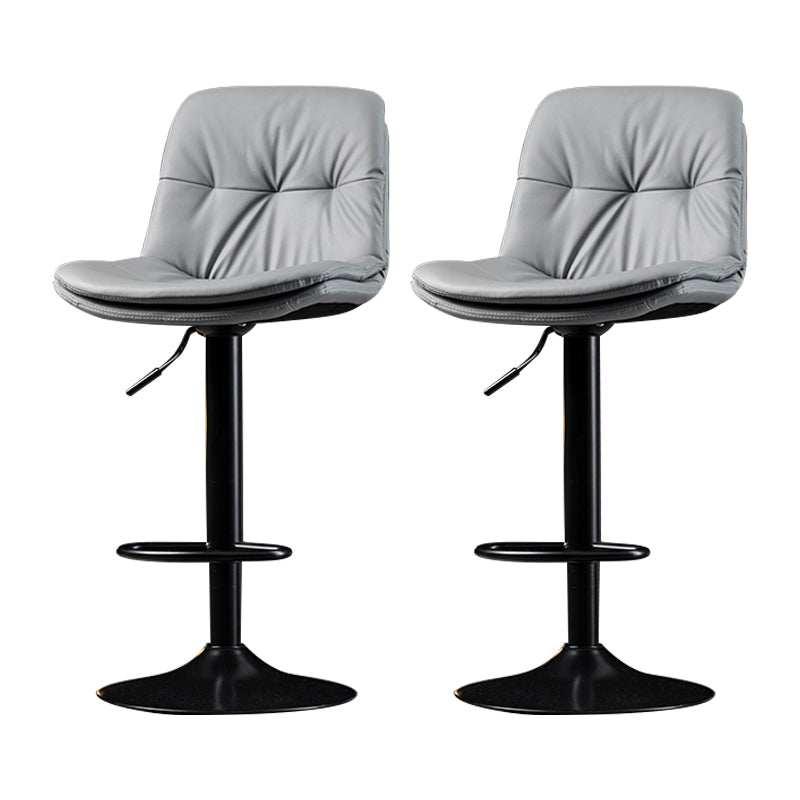 Taburete de Bar giratorio ajustable para interiores, taburete con respaldo y reposapiés, taburete para mostrador