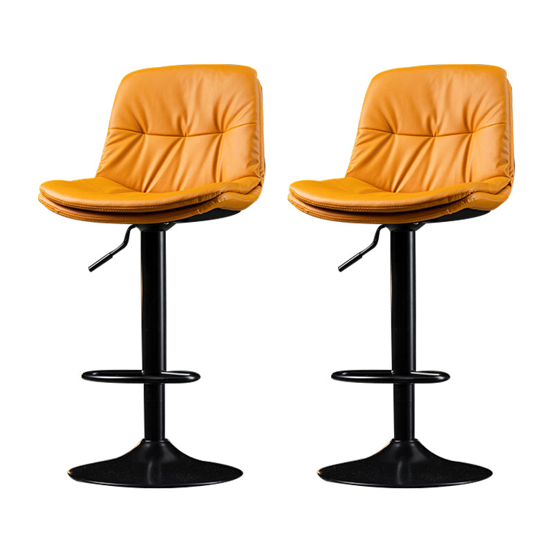 Taburete de Bar giratorio ajustable para interiores, taburete con respaldo y reposapiés, taburete para mostrador