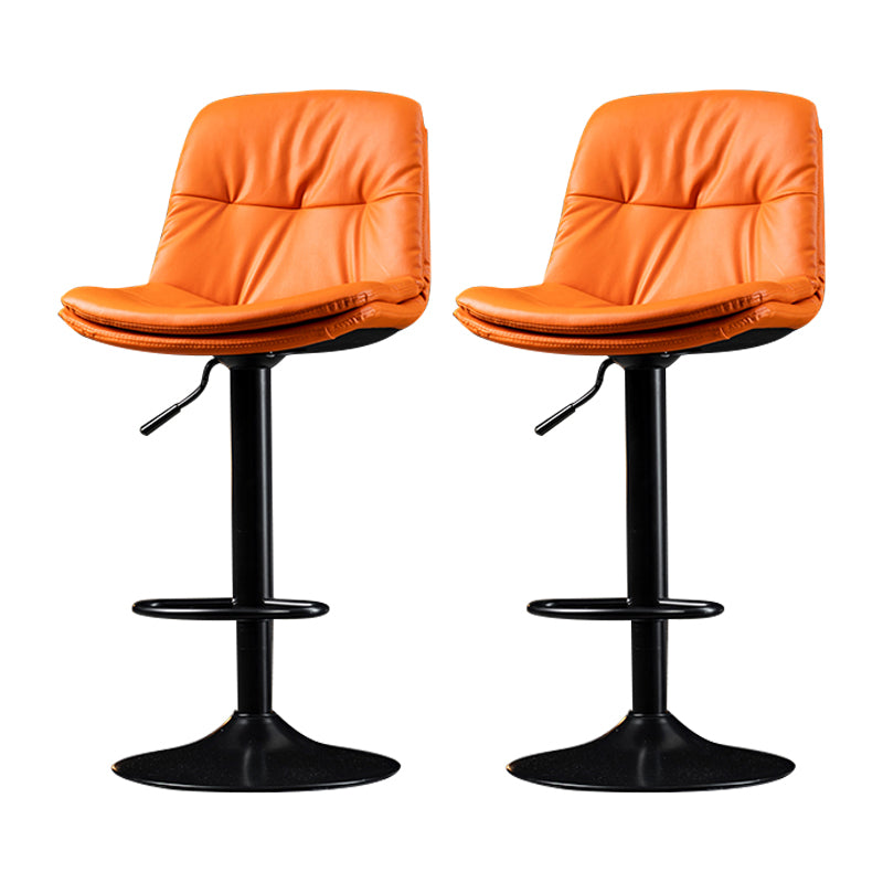 Taburete de Bar giratorio ajustable para interiores, taburete con respaldo y reposapiés, taburete para mostrador