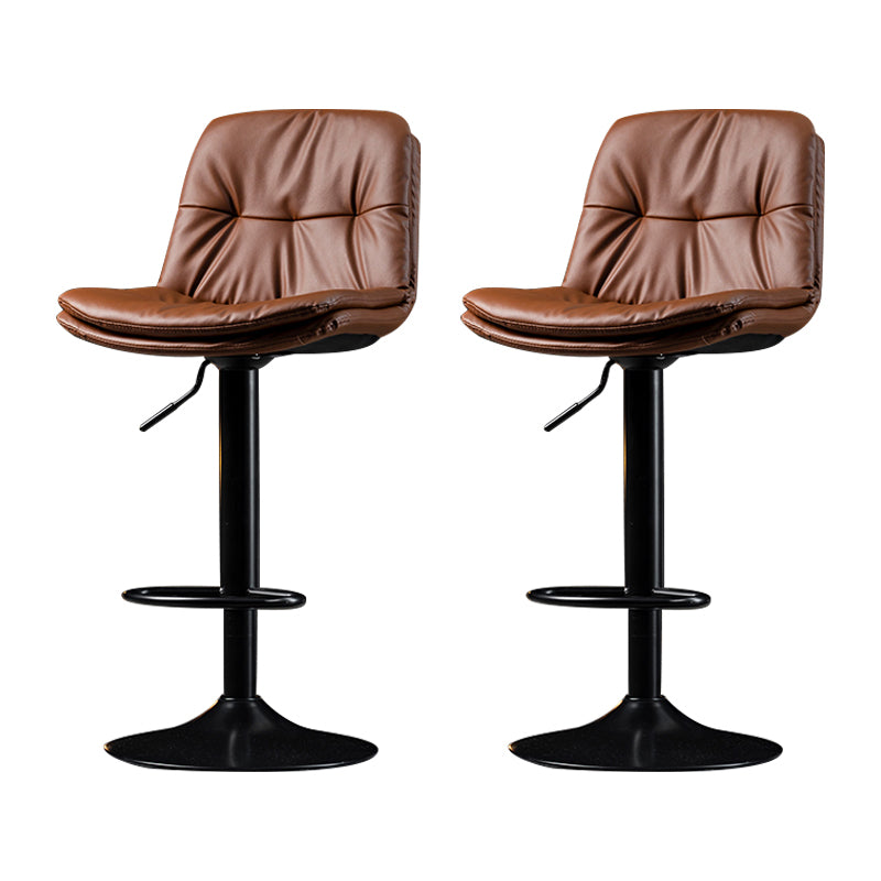 Taburete de Bar giratorio ajustable para interiores, taburete con respaldo y reposapiés, taburete para mostrador