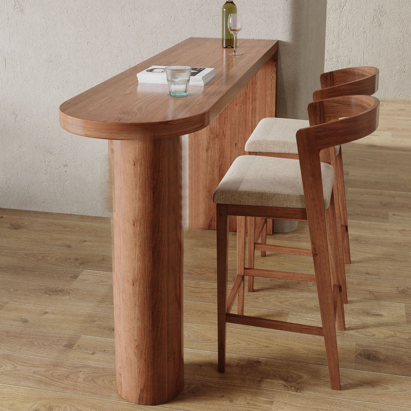 Mesa de madera de la mesa de mostrador de pino
