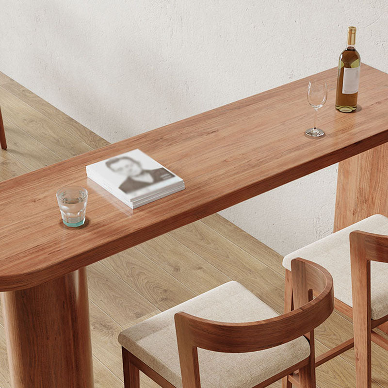 Mesa de madera de la mesa de mostrador de pino