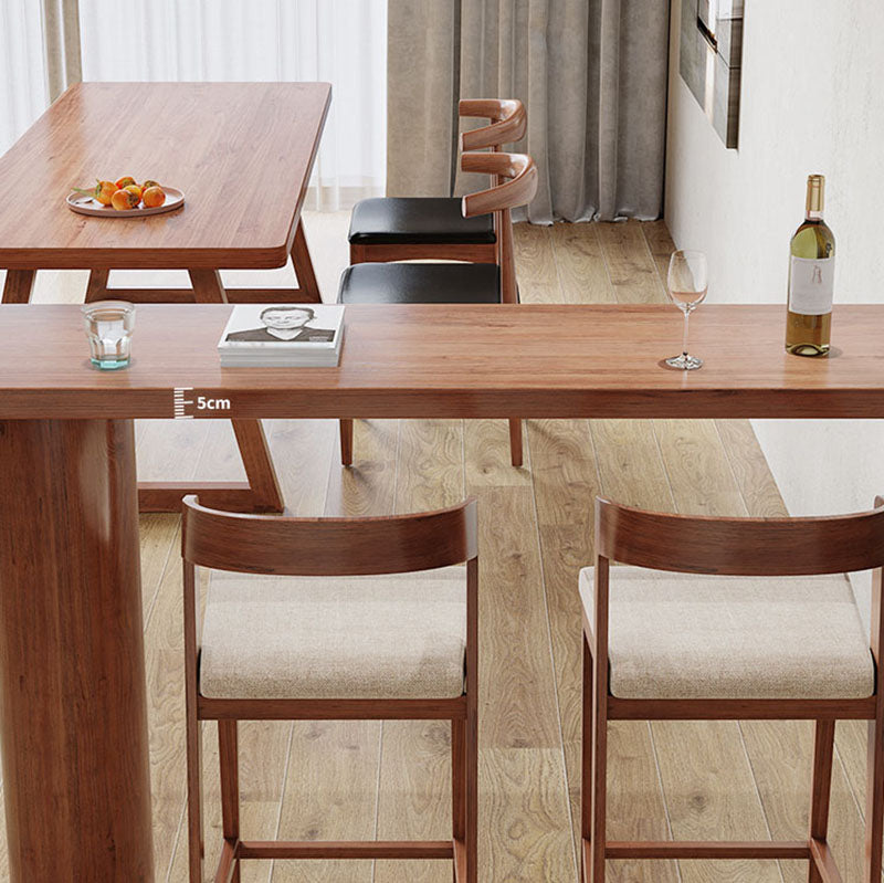 Mesa de madera de la mesa de mostrador de pino