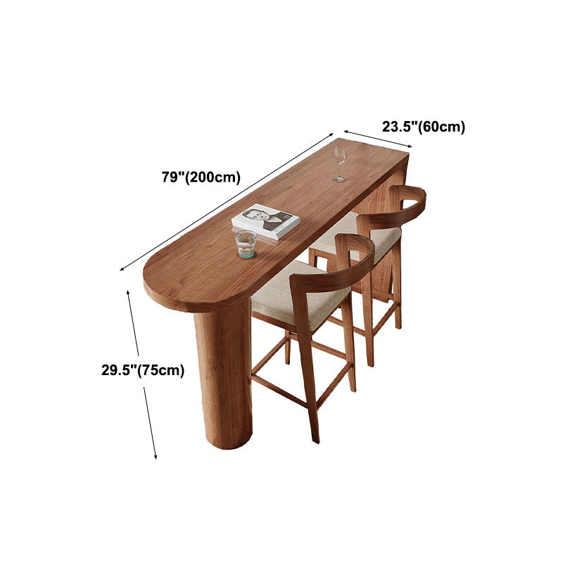 Mesa de madera de la mesa de mostrador de pino