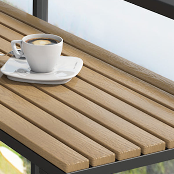 Metal Rectangle Fixed Table Bistro Bar Desk Outdoor Modern Bar Height Cocktail Table