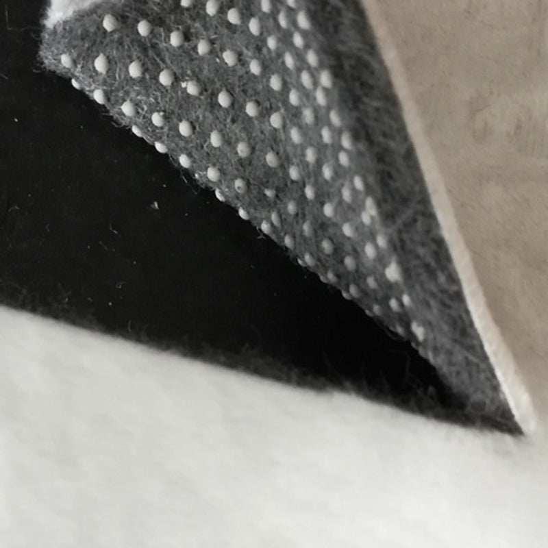 Black Traditional Rug Polyester Pattern Rug Washable Rug for Living Room