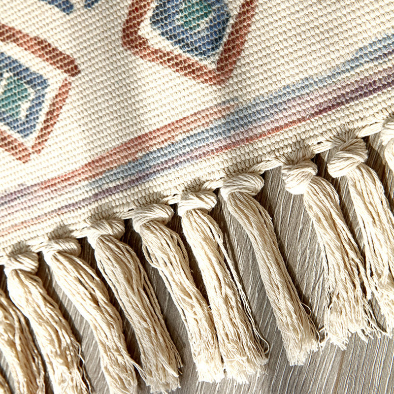 Alfombra franja sólida bohemia alfombra interior alfombra amigable para la decoración del hogar