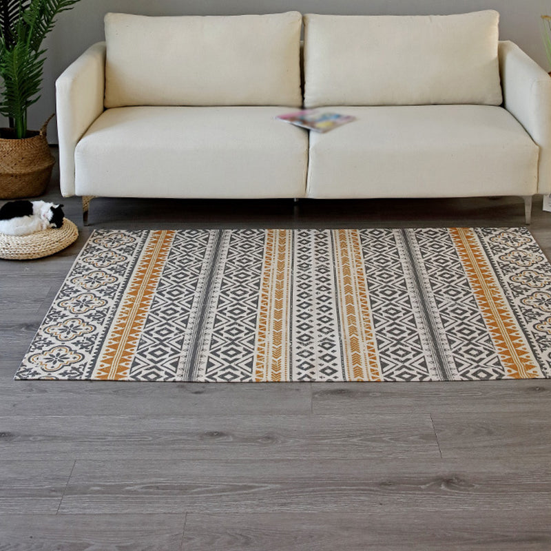 Bohemian Carpet Ameicana Pattern Cotton Rug Fringe Design Carpet for Living Room