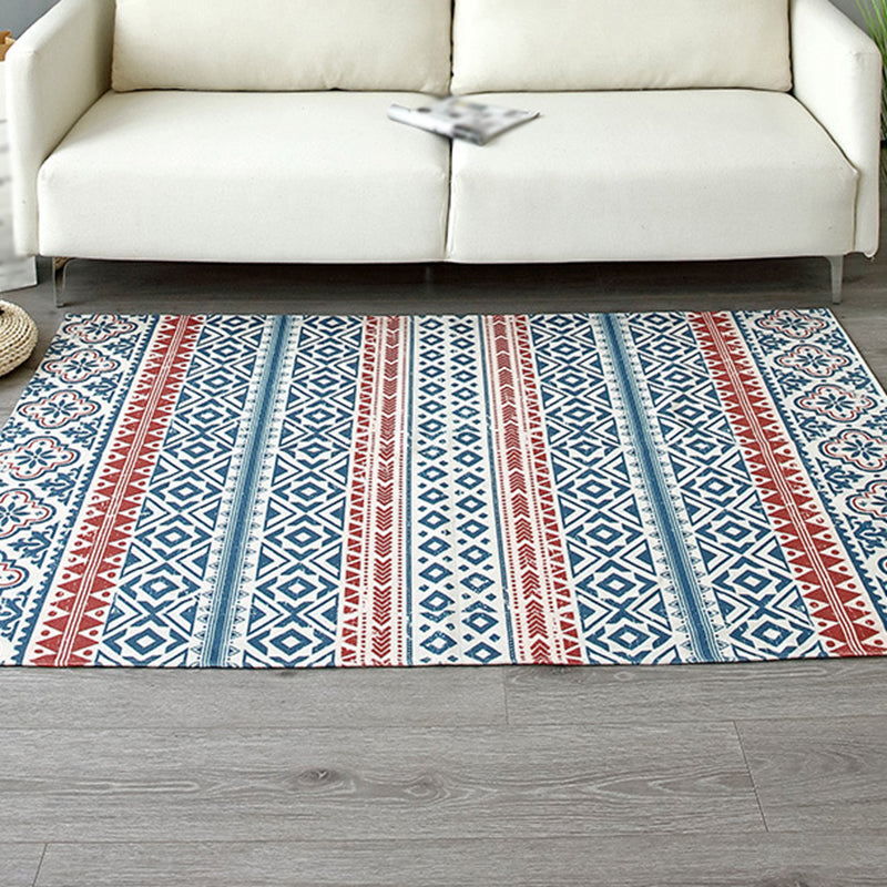 Alfombra bohemia patrón ameicana alfombra alfombra de alfombra de algodón alfombra para sala de estar