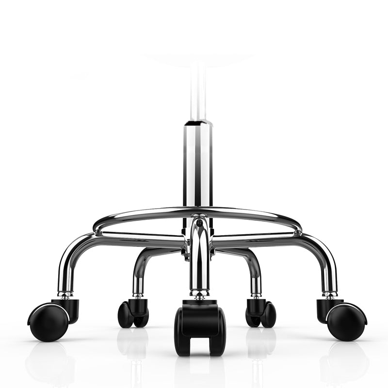Modern Armless Liftable Counter Stool Iron Bedroom Bar Stool with Cushion and Pedal