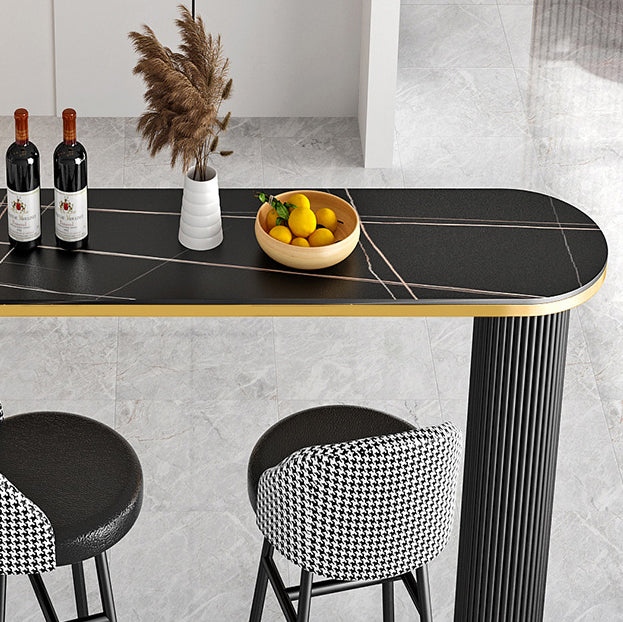 Bar Table Stone Top 42-Zoll-Höhe des industriellen Stils für Küche