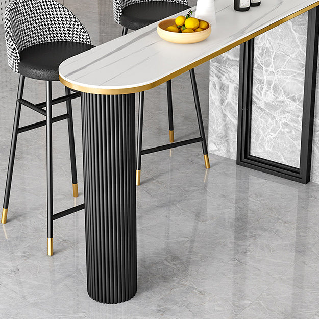 Bar Table Stone Top 42-Zoll-Höhe des industriellen Stils für Küche