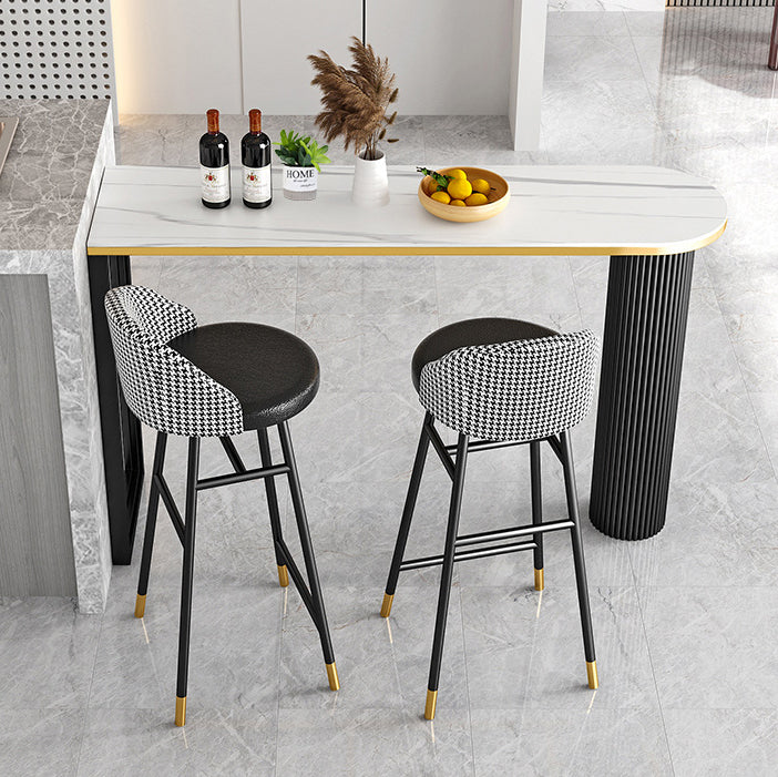 Bar Table Stone Top 42-Zoll-Höhe des industriellen Stils für Küche
