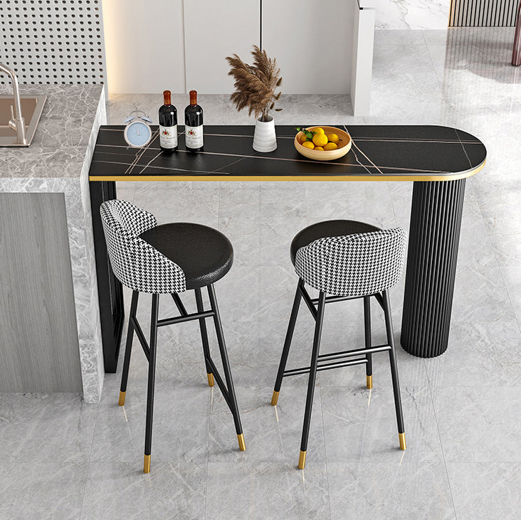Bar Table Stone Top 42-Zoll-Höhe des industriellen Stils für Küche