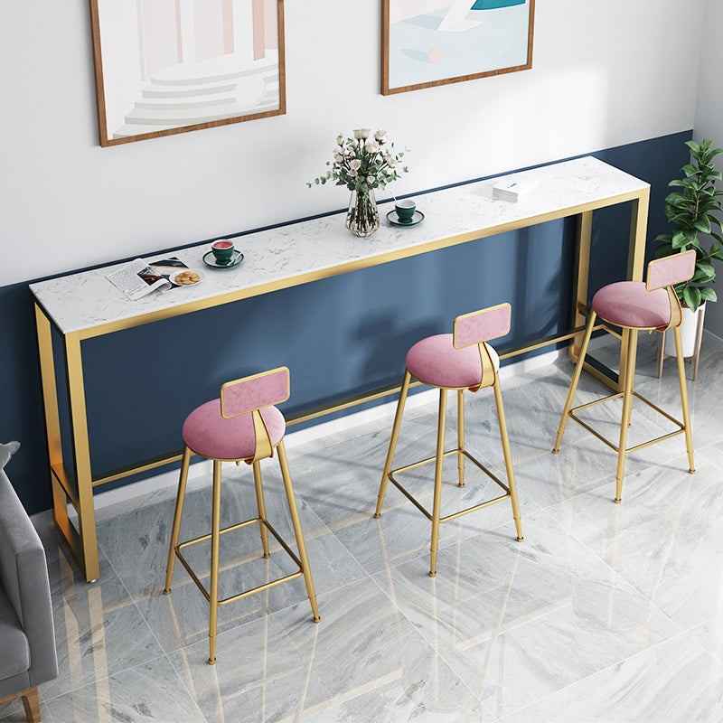 Mesa de comedor de la altura de la altura del rectángulo de caballete