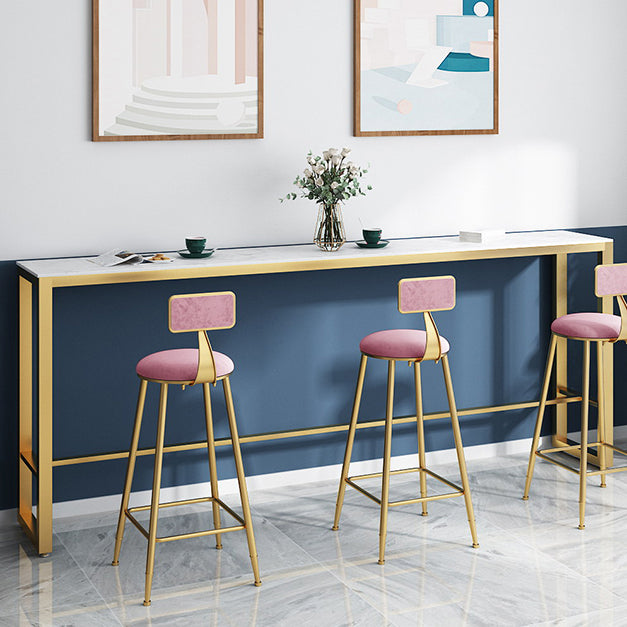 Mesa de comedor de la altura de la altura del rectángulo de caballete