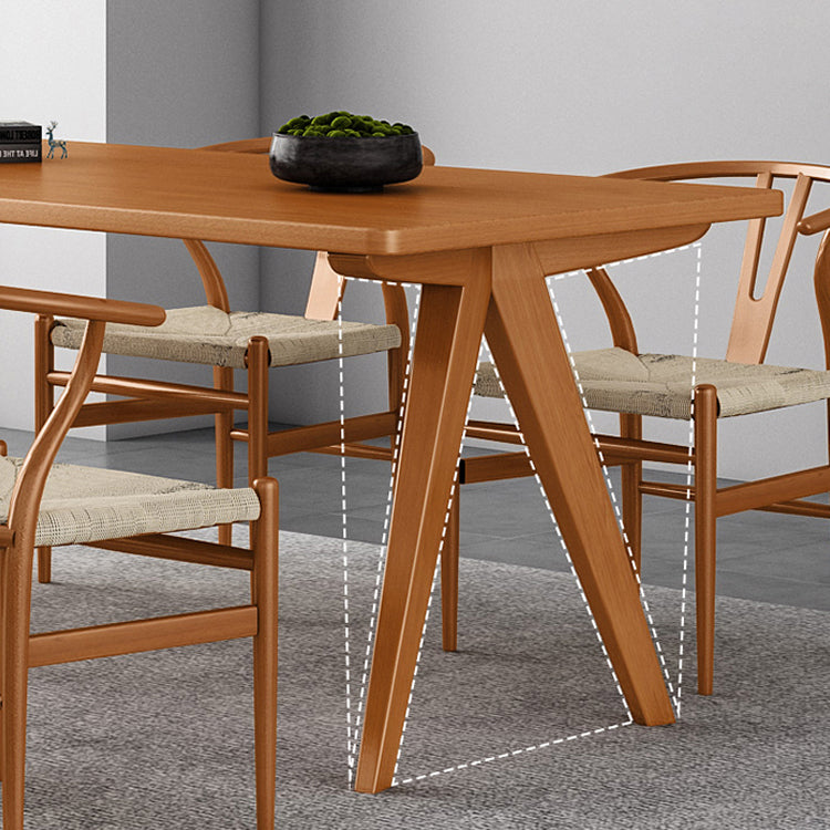 1/2/5/6 pc's dennenhout moderne eetkamer set met rechthoekige tafel dinette set