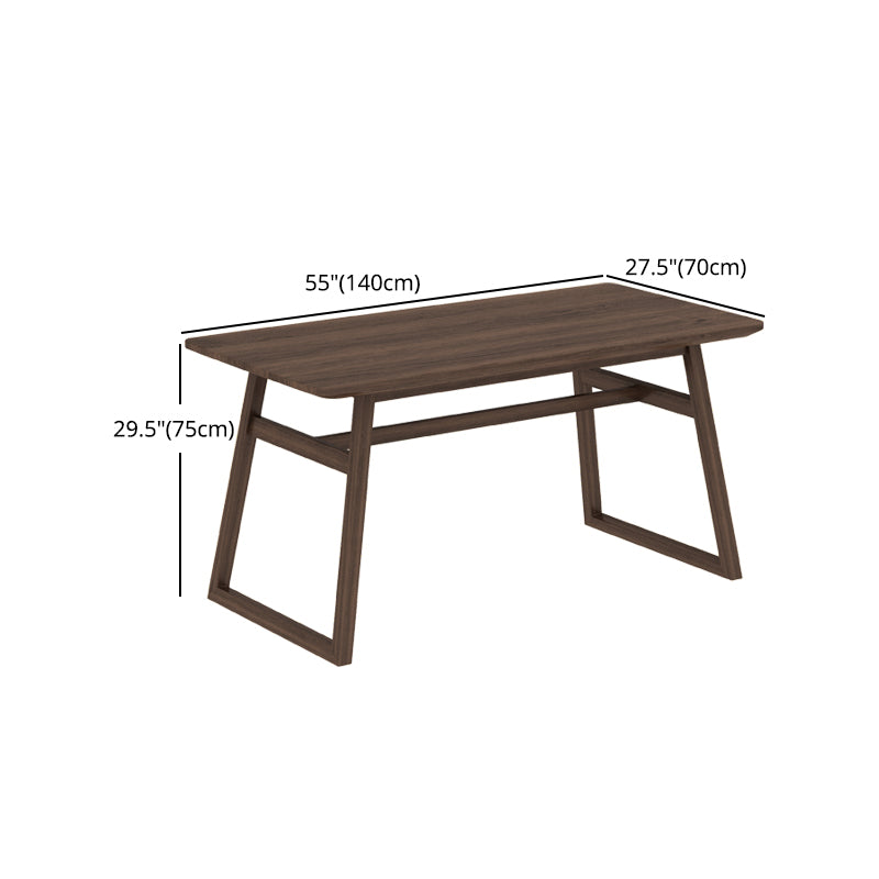 1/5/7 pc's Ash Wood Modern Dining Set met rechthoekige tafel en houten stoelen dinette set