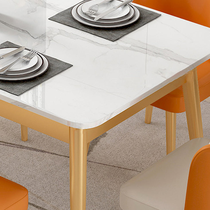 Luxe 1/2/5/7 stukken Dinerset met gesinterde stenen witte tafel Dining Furniture Set