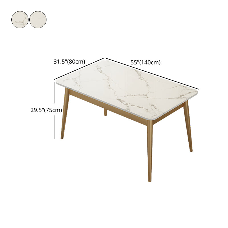 Luxe 1/2/5/7 stukken Dinerset met gesinterde stenen witte tafel Dining Furniture Set