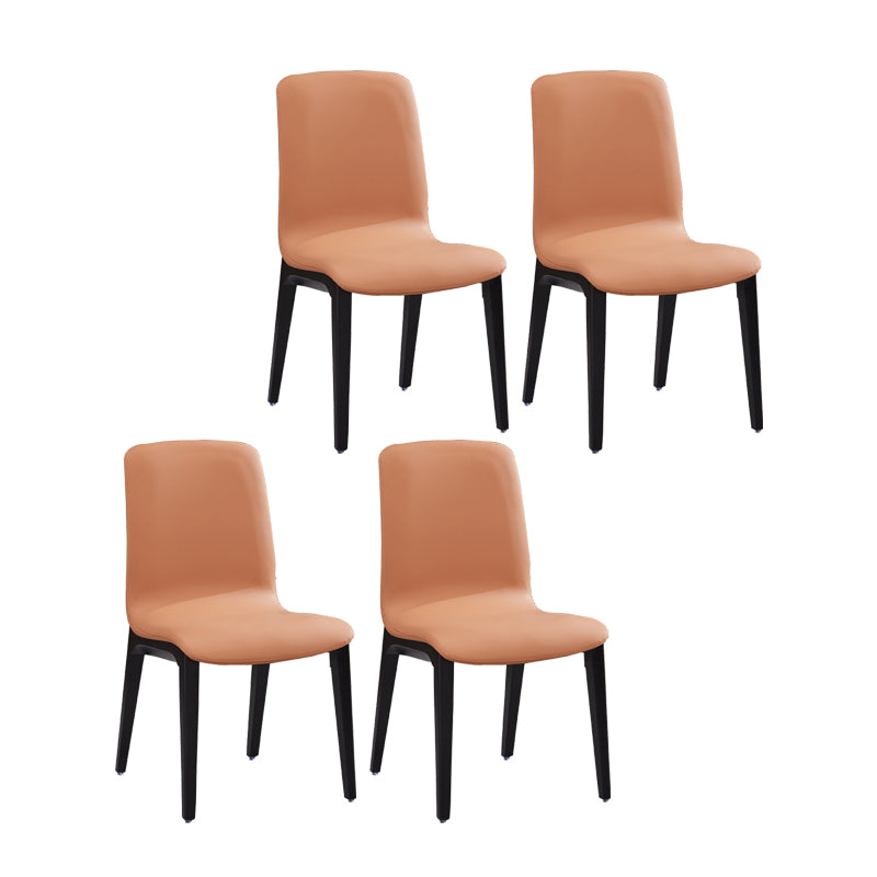 Chaise de salle à manger en bois moderne, chaises de salle à manger en simili cuir pour utilisation au restaurant
