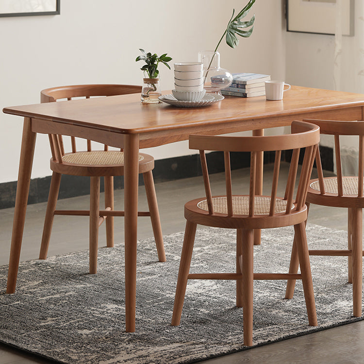 Sillas sin brazos de comedor de madera tradicional, sillas laterales traseras Windsor para uso doméstico