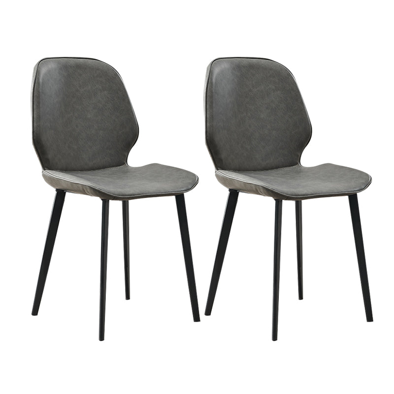 Chaise de salle à manger industrielle en métal, chaises de salle à manger en simili cuir pour usage au restaurant