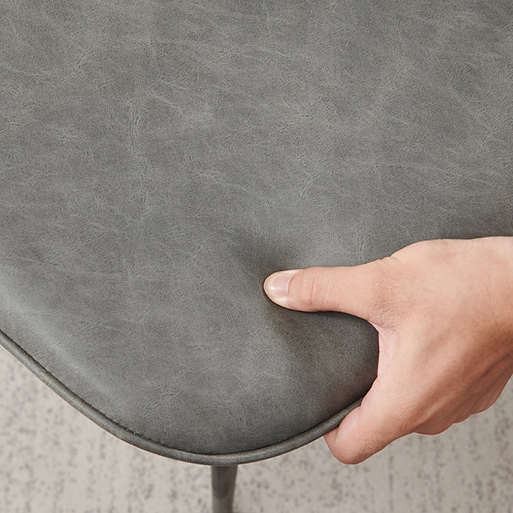 Silla de comedor de metal industrial, sillas de comedor de cuero sintético para uso en restaurantes