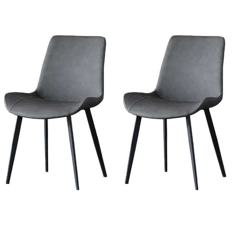 Cuir de style contemporain dinant des chaises de bras solides de cuisine de chaises